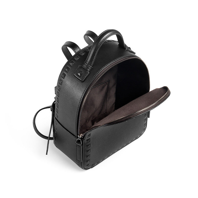 Vegan Leather Studded Backpack for Women - Stylish & Durable Crossbody Bag for College, Travel & Everyday Use