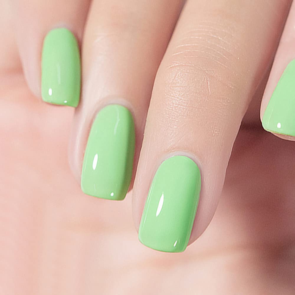Vishine 15ml Lagoon Green Soak Off LED Gel Nail Polish - Long Lasting DIY Nail Art Kit for Home Manicure & Salon Use | Perfect for Parties, Weddings & Everyday Wear