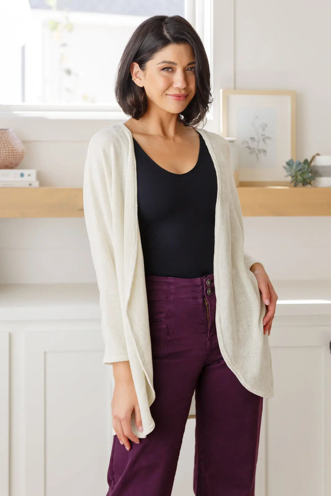 Stylish Open Front Cardigan for Women - Cozy Knit Sweater Wrap - Perfect for Casual Outfits, Layering & Lounge Wear