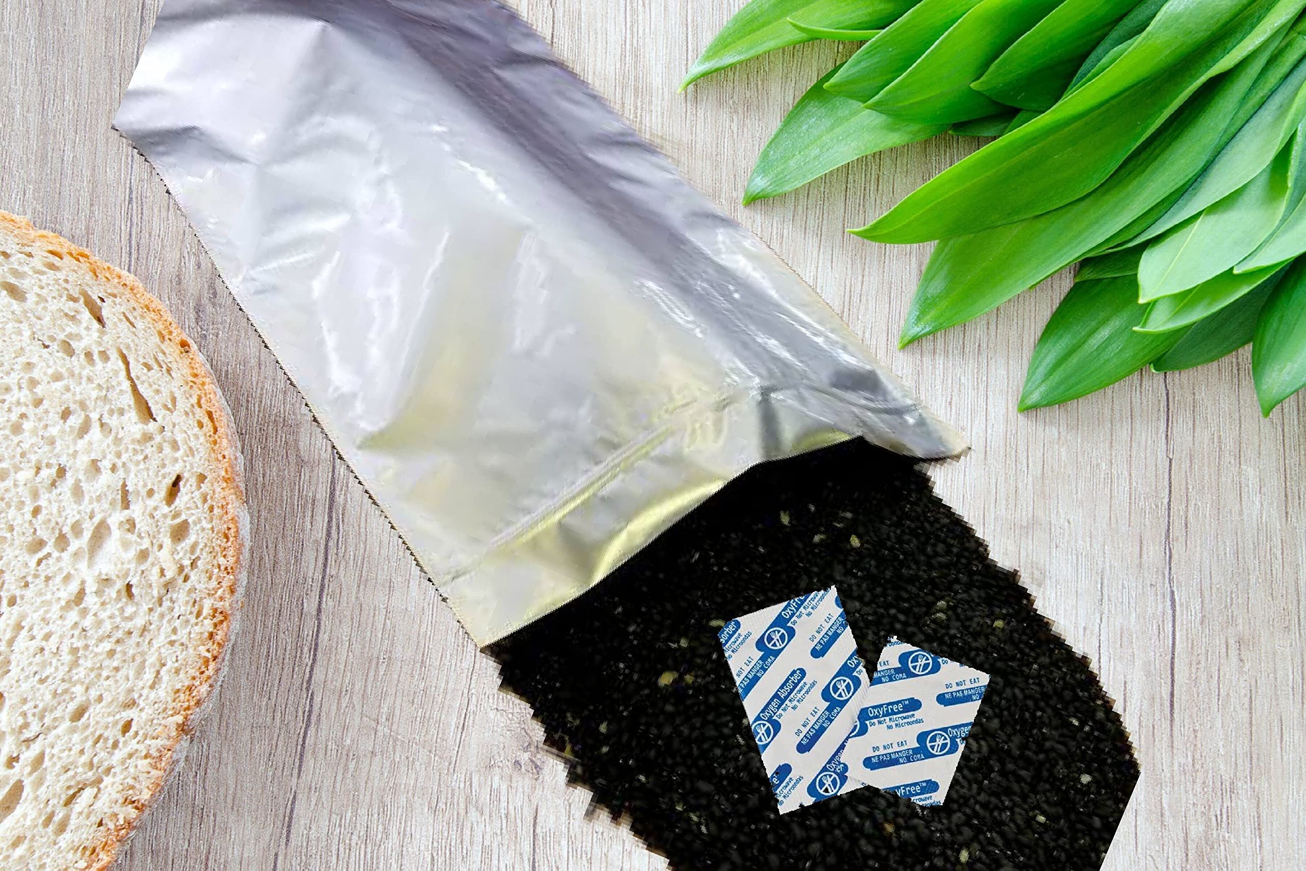 OxyFree 300cc Oxygen Absorber Packets - 20 Count Food Grade Oxygen Absorbers for Long-Term Food Storage - Preserves Dried, Dehydrated & Freeze-Dried Foods in Mylar Bags, Vacuum Sealer Bags & Mason Jars - Perfect for Emergency Food Storage, Meal Prep & Camping Supplies