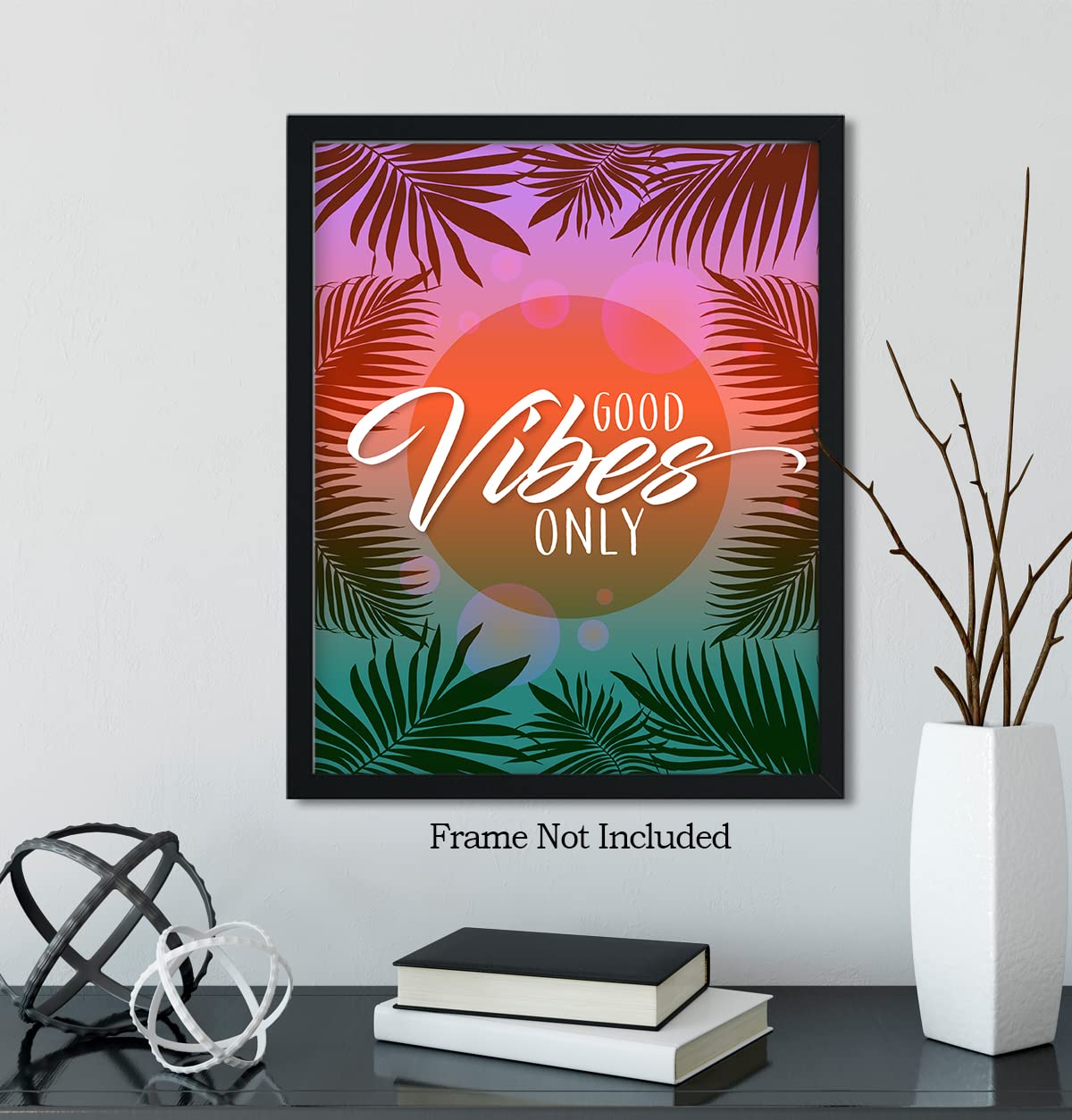 Inspirational Wall Art Prints - Positive Affirmations Decor for Bedroom, Teen Girls Room & Office Desk - 11x14 Unframed Beachy Wall Decor - Perfect for Home, Dorm & Workspace Motivation