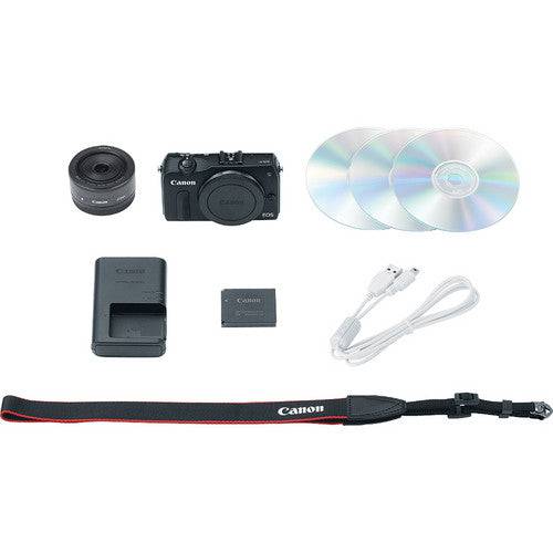 Canon EOS M Mirrorless Digital Camera with EF-M 22mm f/2 STM Lens - Compact & Lightweight for Travel, Vlogging & Street Photography (USA)