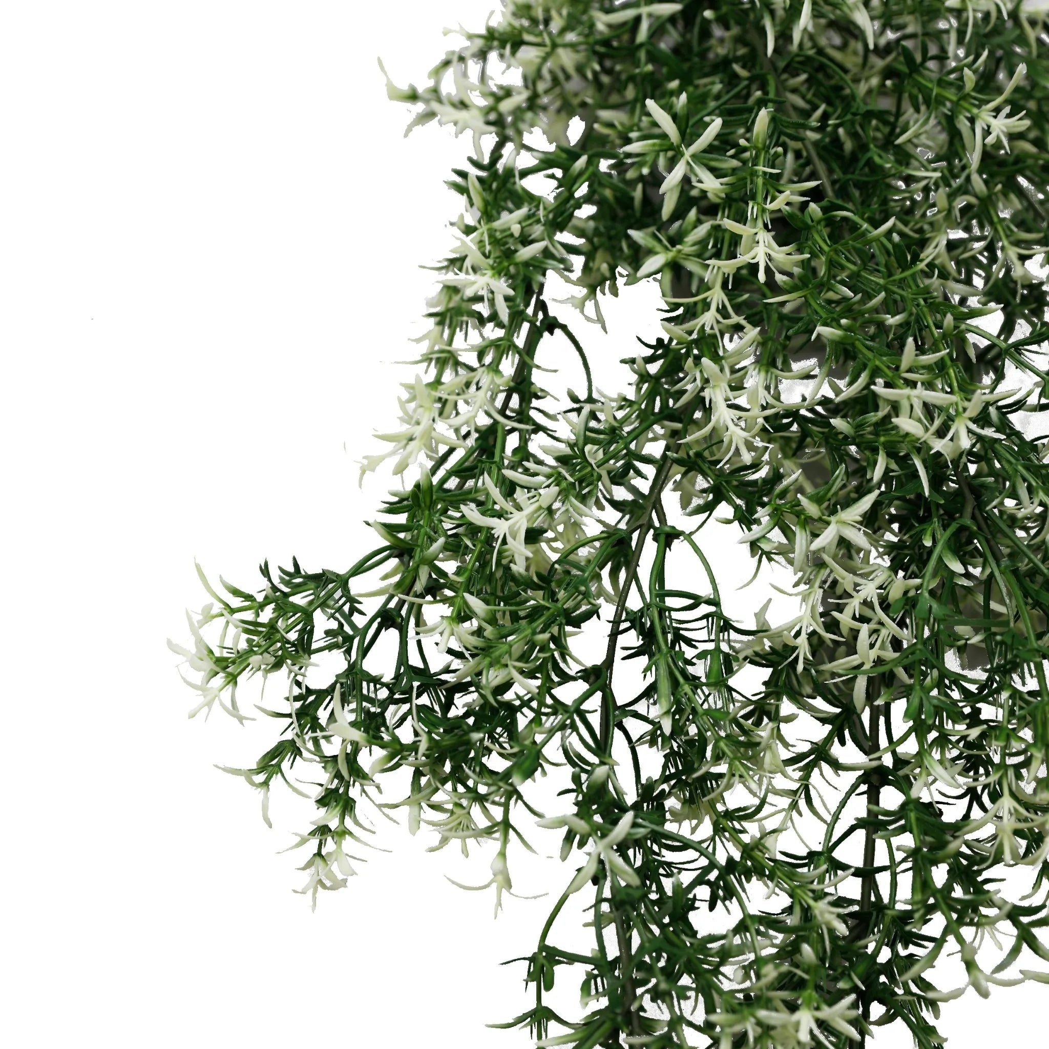 UV Resistant & Fire Safe Artificial Cascading Jasmine Vine - 20cm x 76cm Fake Flowers for Home Decor, Wedding, Garden, and Outdoor Use