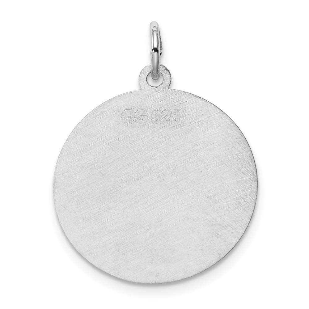 Roy Rose Jewelry Sterling Silver Initial Letter M Charm Pendant - Elegant Monogram Necklace for Women, Perfect Gift for Birthday, Anniversary & Special Occasions