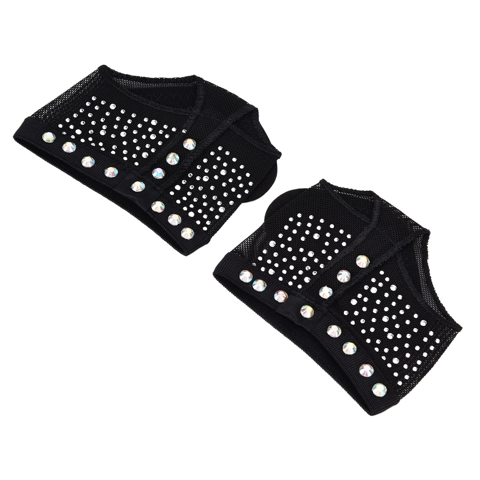 Dance Toe Pad - Exquisite Black Ballet & Belly Dance Shoes, Comfortable & Durable, Wide Application, Easy to Use, Size L/38-39, Perfect for Studio Practice & Performances
