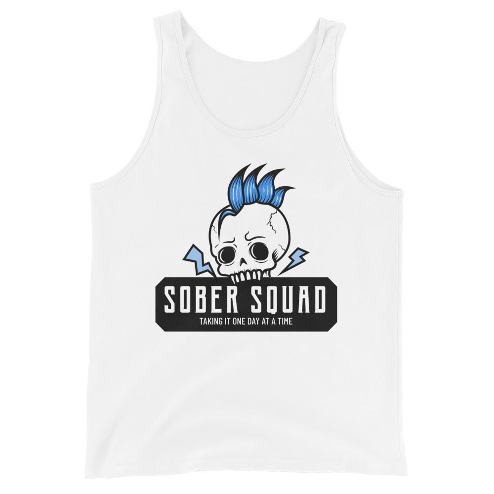 Sober Squad Men's Workout Tank Top - Breathable & Lightweight Gym Shirt for Running, Training & Fitness - Perfect for Summer Workouts & Outdoor Activities