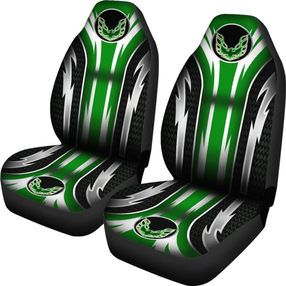 Premium 2-Piece Front Pontiac Firebird Seat Covers - Vibrant Green (Part# 144627) | Custom Fit for 1993-2002 Models | Perfect for Car Restoration & Interior Protection