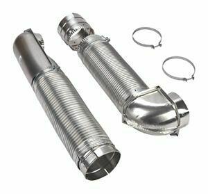 Amana 4396013RB Gray Dryer Exhaust Duct - Heavy Duty Vent Hose for Clothes Dryer, Perfect for Laundry Room & Home Appliance Installation