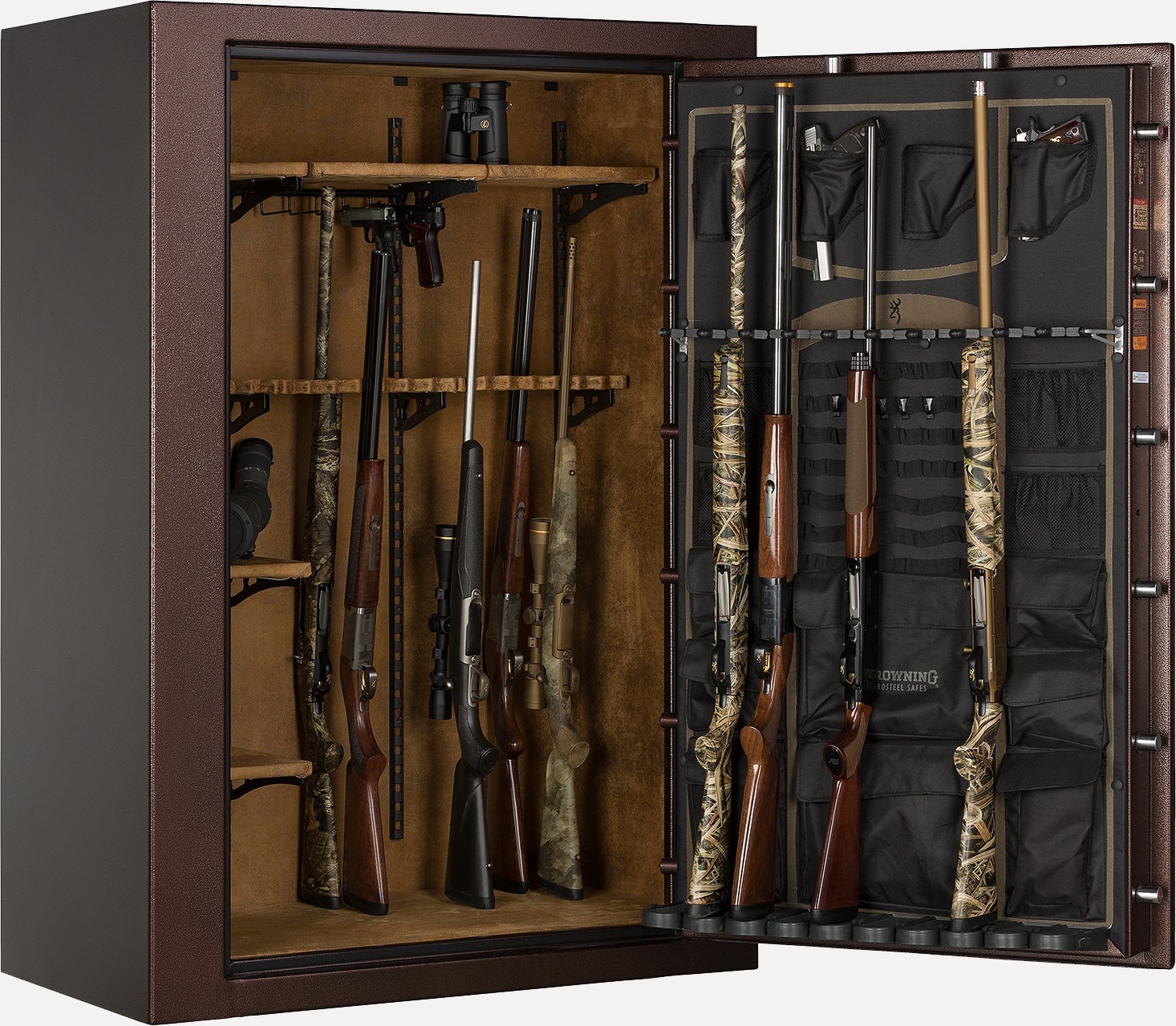 Browning RW49 Large Capacity Rawhide Wide Gun Safe for Pistols & Rifles - Heavy Duty Fireproof Security Cabinet for Home & Office Protection