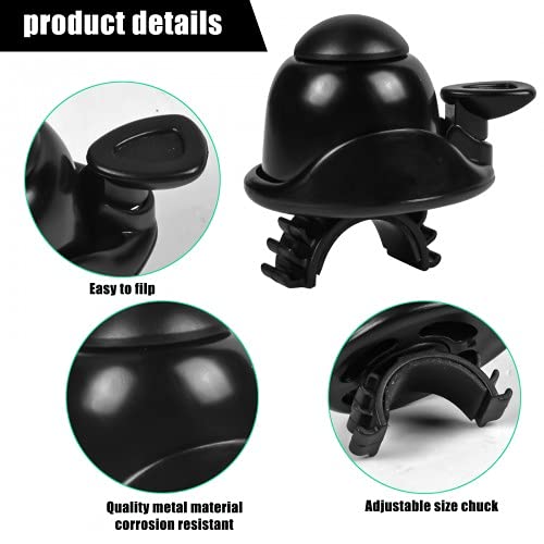Dokpav 2-Pack Adjustable Aluminum Bike Bells - Loud Universal Bicycle Horn for Adults & Kids - Perfect for Road Bikes, Mountain Bikes & Sports Bicycles | Great for Commuting, Cycling Safety & Outdoor Adventures