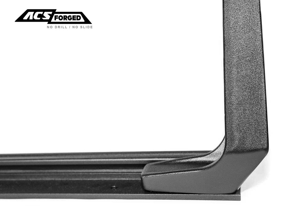 ACS Forged No Drill Front License Plate Bracket | Compatible with 2020-2024 Jeep Gladiator 5'0 Bed | Easy Installation for Off-Road & Street Legal Compliance