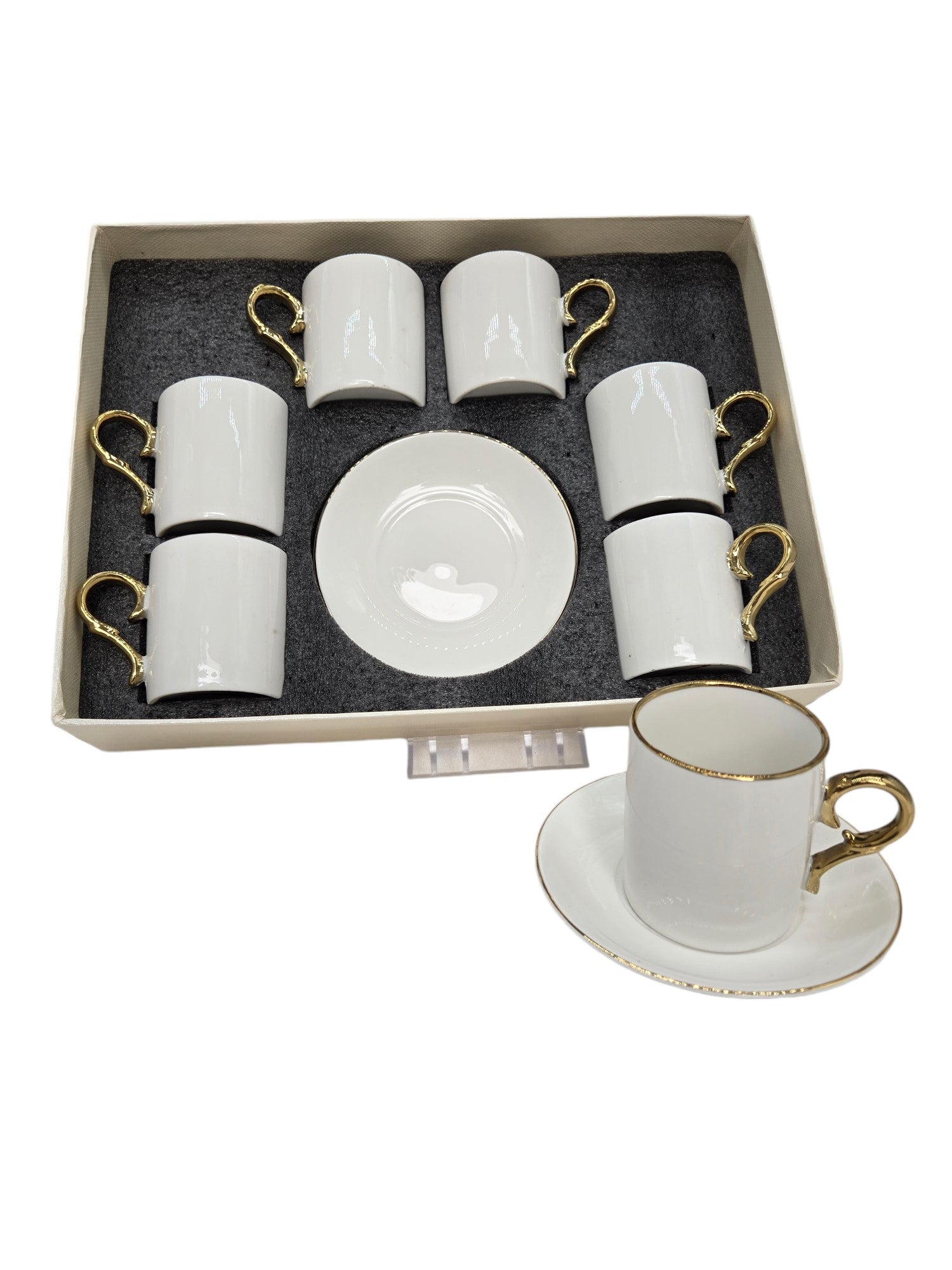 Premium 6-Piece Coffee Set with 8 oz Cups - Perfect for Home, Office, and Gifts | Durable & Stylish Coffee Accessories for Daily Use