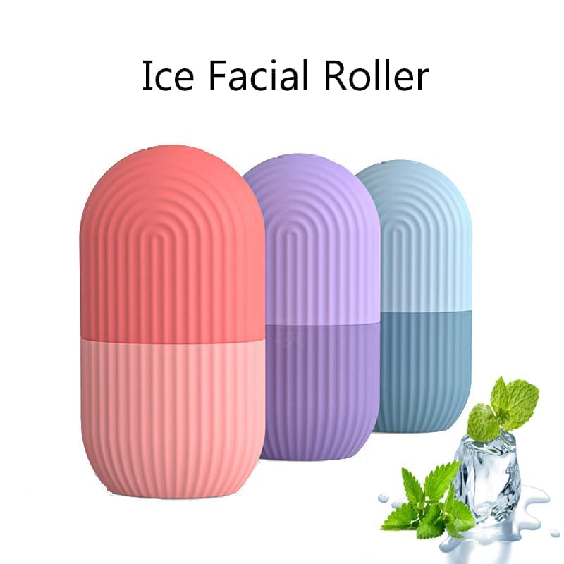 PULSBERY Ice Roller & Exfoliating Gloves Set - Double-Layer Viscose Fiber Body Scrub Mitt for Dead Skin & Tan Removal - Face & Body Exfoliation for Smooth Skin - Perfect for Spa, Skincare Routine & Post-Workout Recovery