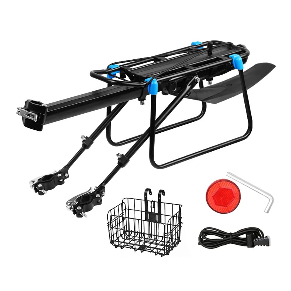 Adjustable Quick Release Bicycle Cargo Rack - Rear Bike Tail Rack for Seat Tube Diameter 32mm/1.26