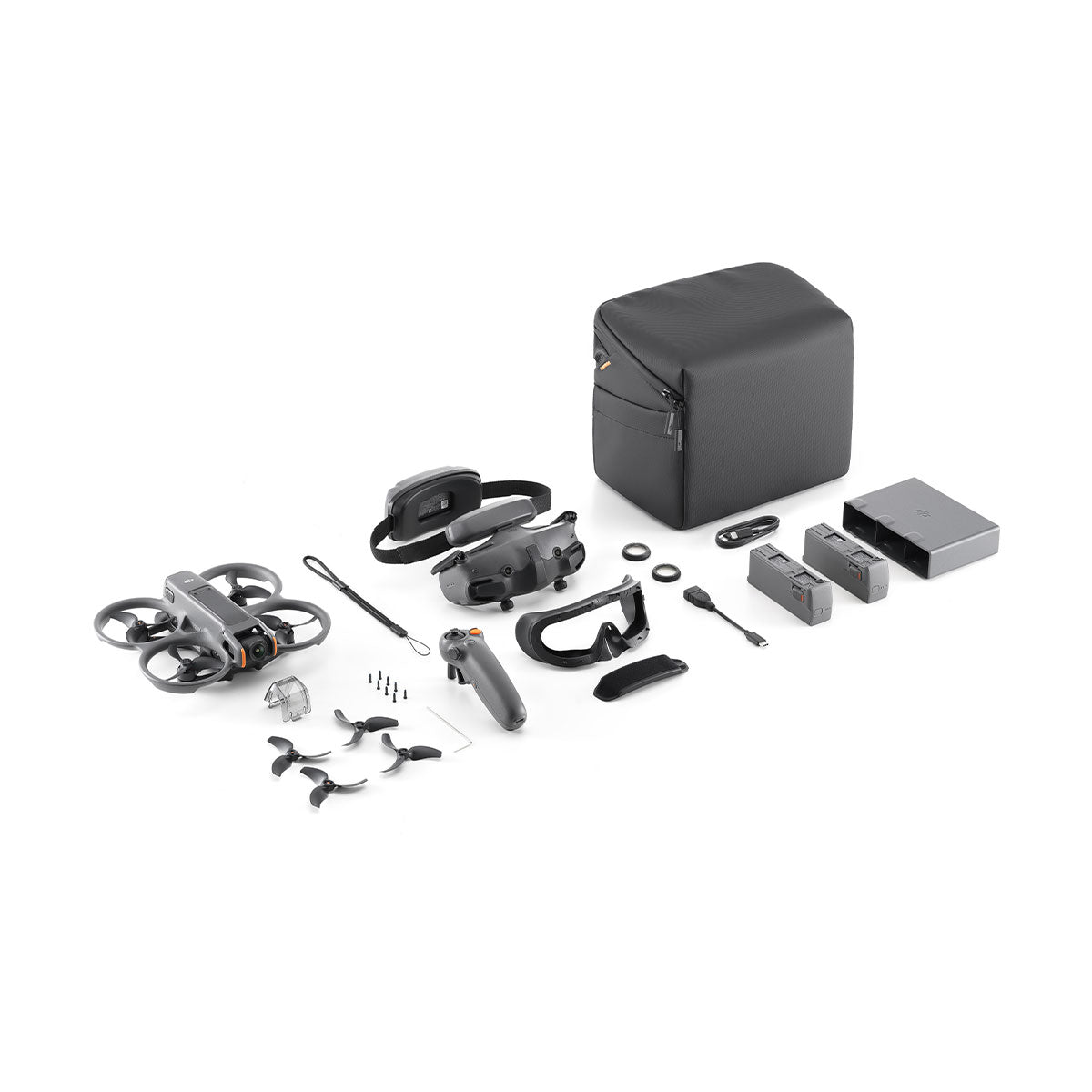 DJI Avata 2 FPV Drone Fly More Combo with 3 Batteries - 4K HD Camera, 34 Mins Flight Time, Lightweight Foldable Design for Aerial Photography, Travel & Outdoor Adventures