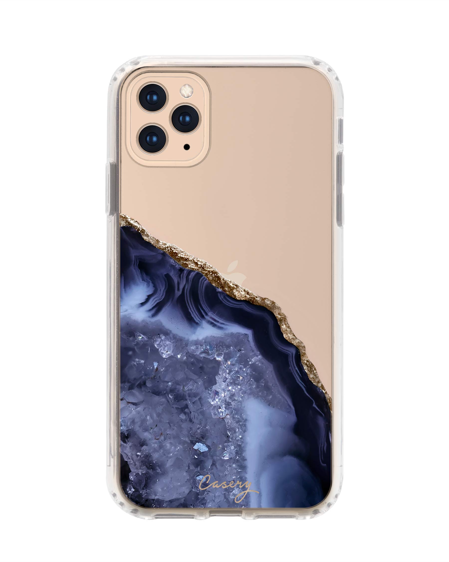 Premium Dark Blue Agate Protective Case for iPhone 11 Pro Max | Shockproof & Slim Design | Perfect Gift for Nature Lovers | Ideal for Outdoor Adventures, Travel & Everyday Use