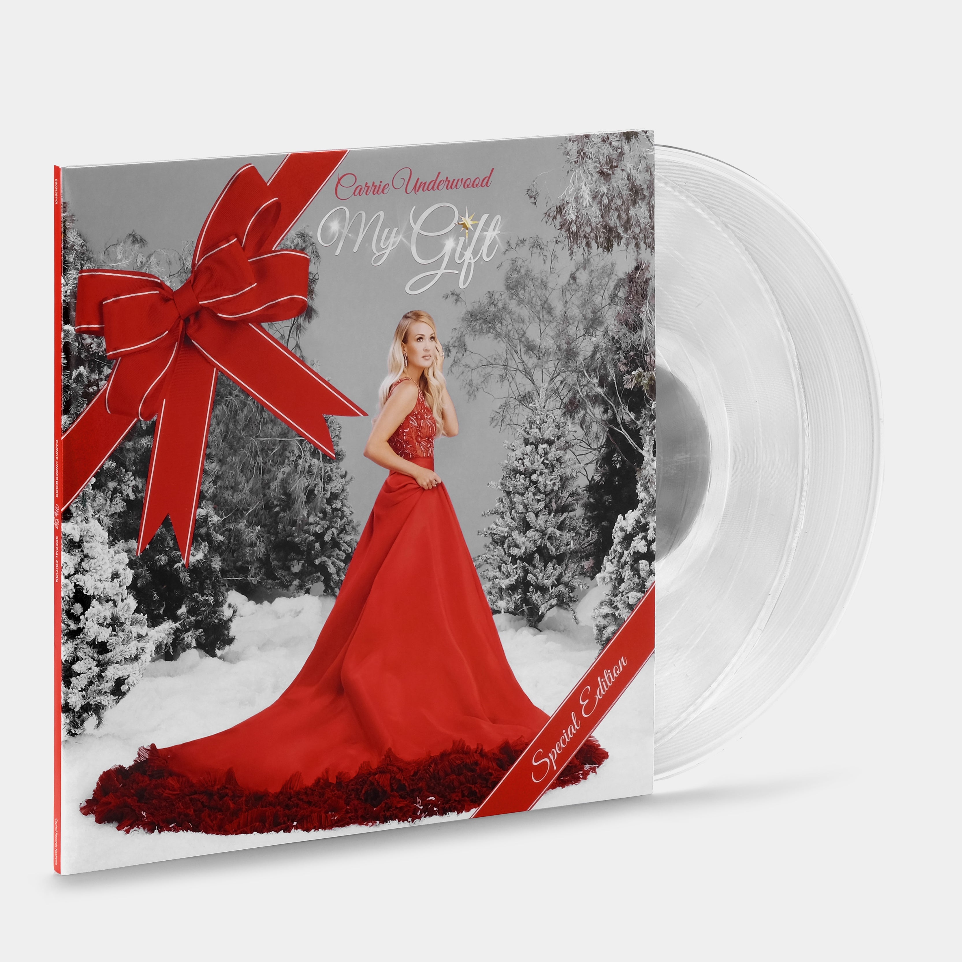 Carrie Underwood My Gift 2xLP Crystal Clear Vinyl Record - Limited Edition Double LP for Music Collectors & Holiday Gift Giving