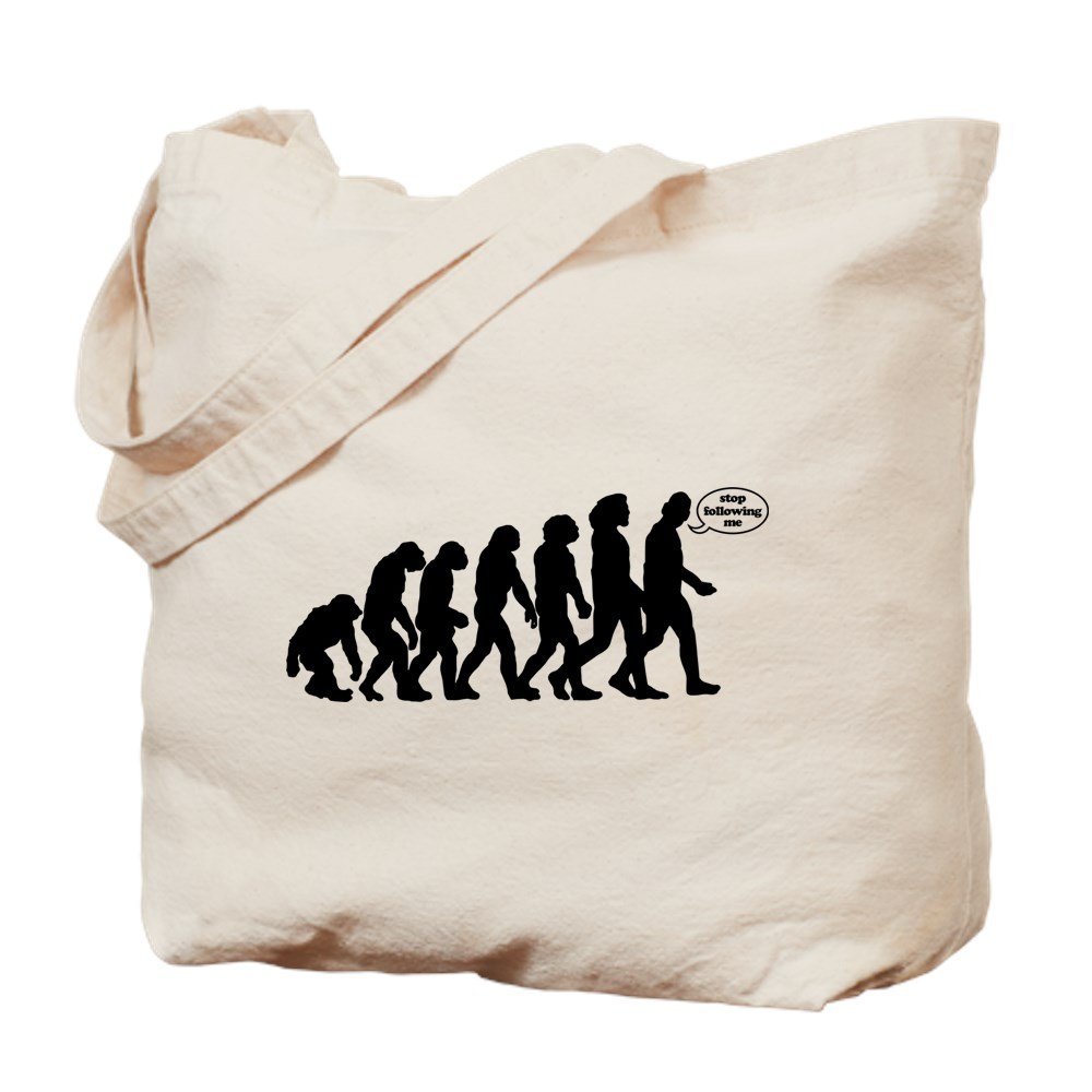 Stop Following Me Tote Bag - Natural Canvas Reusable Shopping Bag for Groceries, Beach & Daily Use | Eco-Friendly Cotton Tote with Funny Slogan