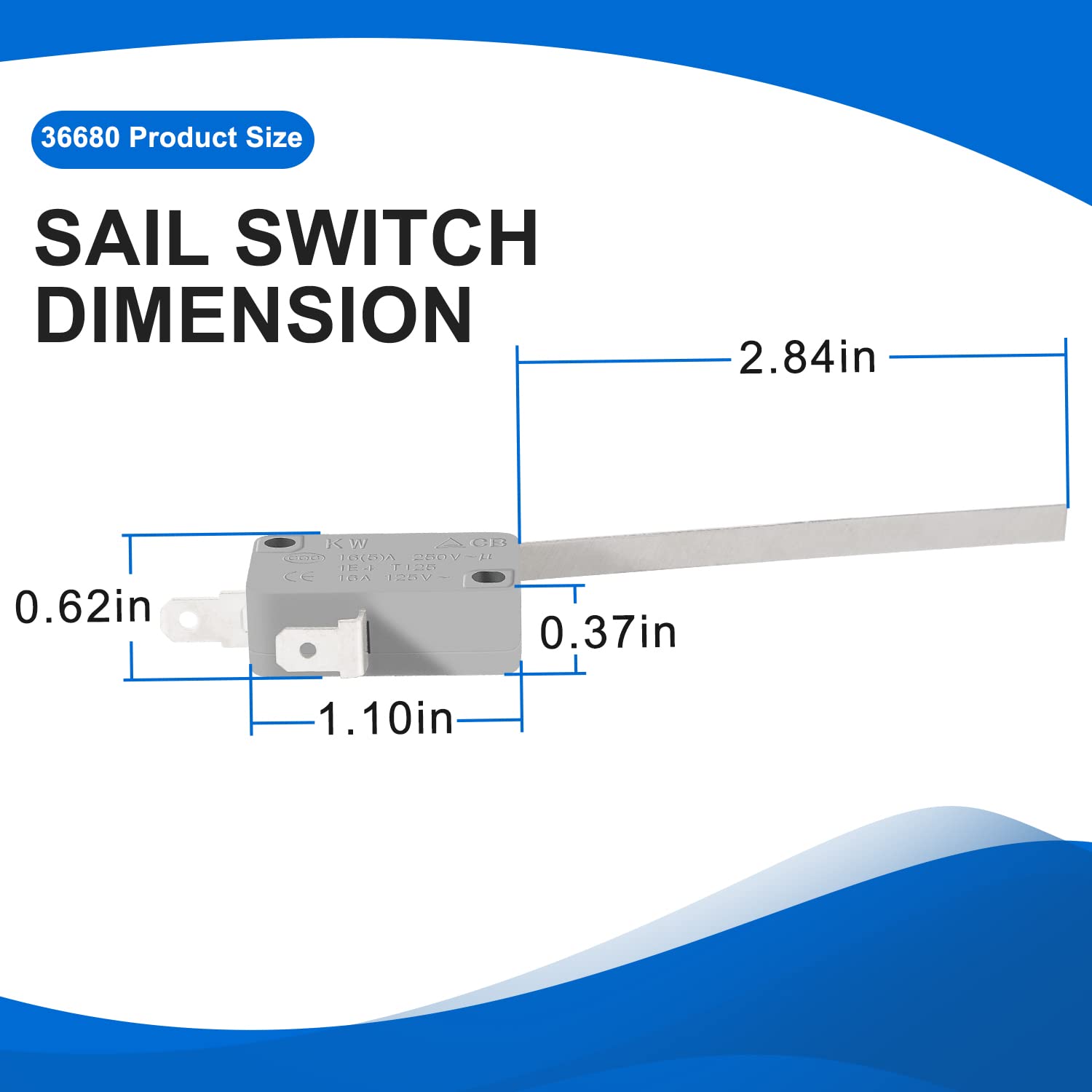 Atwood Hydro Flame RV Camper Furnace Sail Switch Replacement - Compatible with Models 36133, 31377, 1522 - 2-Stage 2-Pack - Perfect for RV Heating System Maintenance & Repair