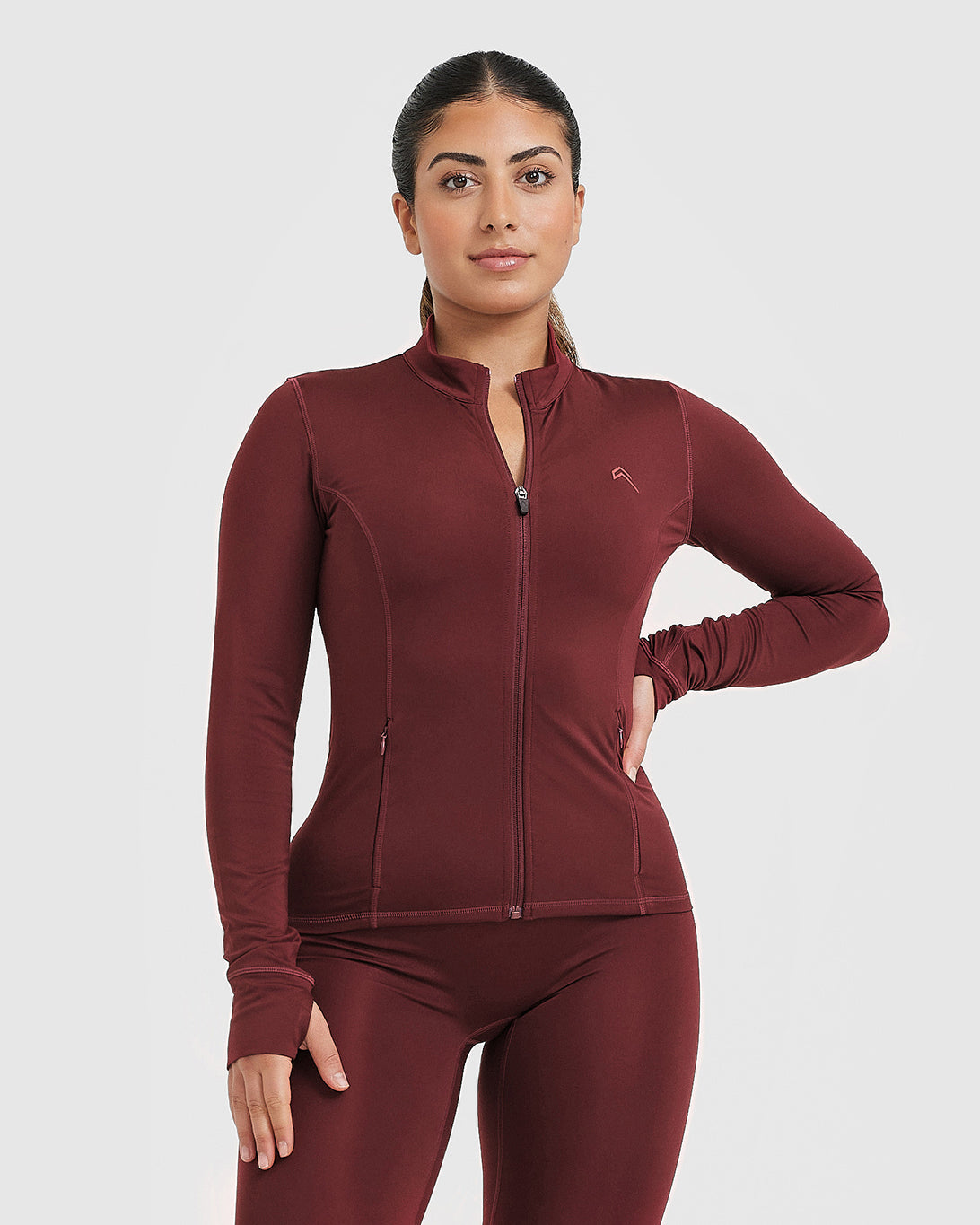Timeless Women's Jacket in Mulled Wine - Classic Outerwear for Fall & Winter | Perfect for Casual Outings, Work & Travel