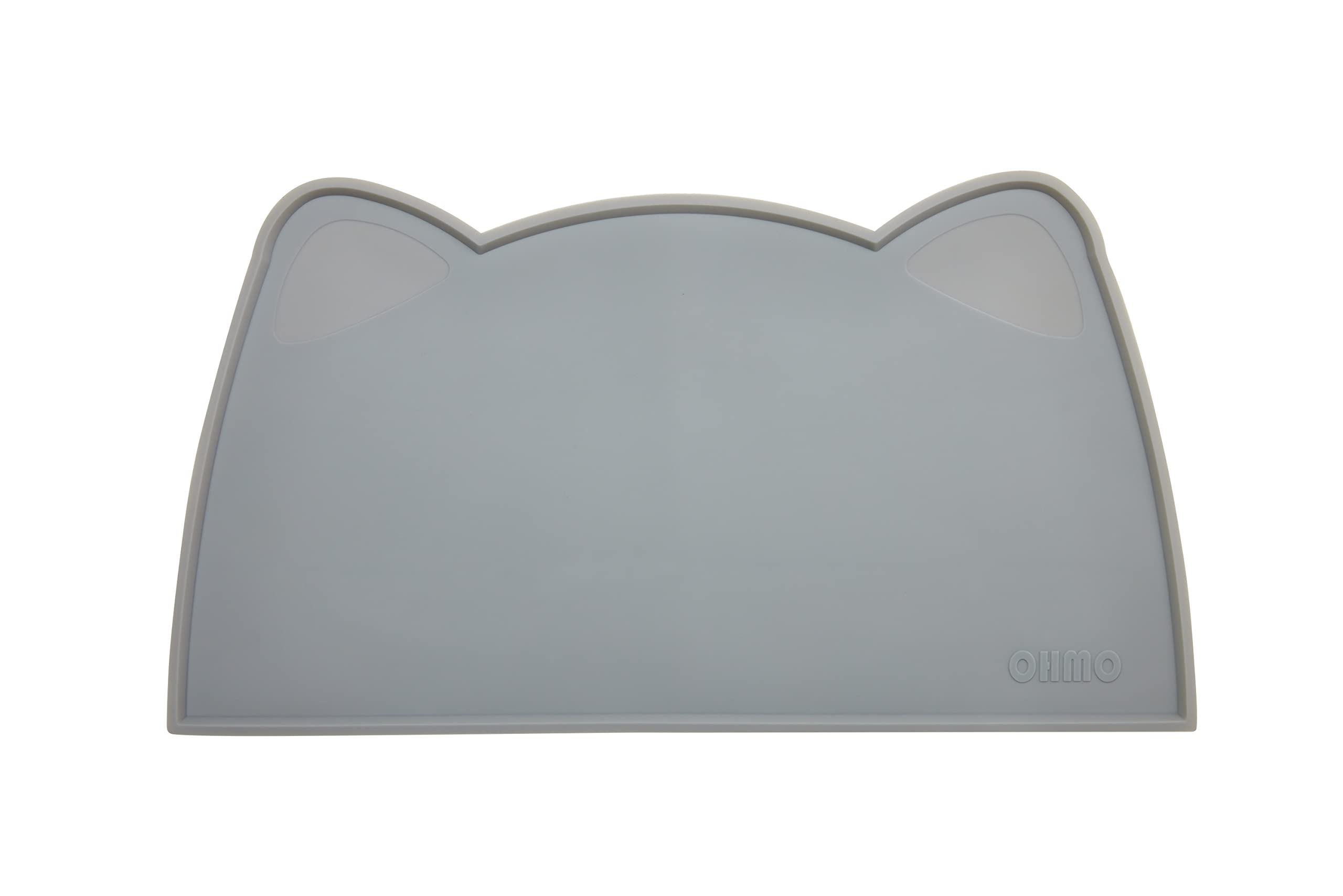 OHMO - Non-Skid Silicone Pet Feeding Mat for Cats & Dogs - Waterproof, Easy Clean Floor Food Mat for Bowls - Perfect for Kitchen, Crate, or Travel Use