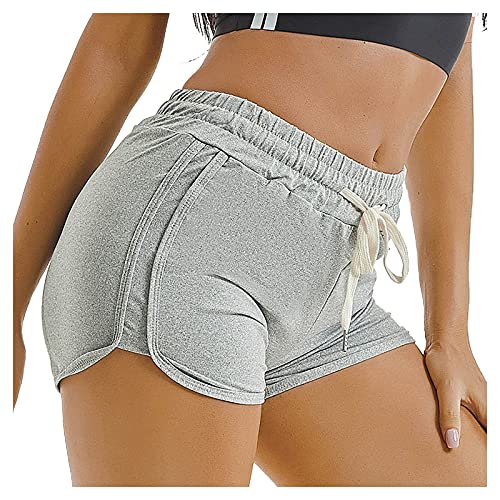 WOCACHI Women's High Waist Yoga Shorts - Velvet Butt Lift for Sports & Summer