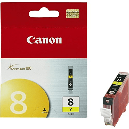 Canon CLI-8 Yellow Ink Cartridge - Compatible with Select Canon Printers | High-Quality Replacement Ink for Vibrant Prints | Perfect for Home, Office & Photo Printing