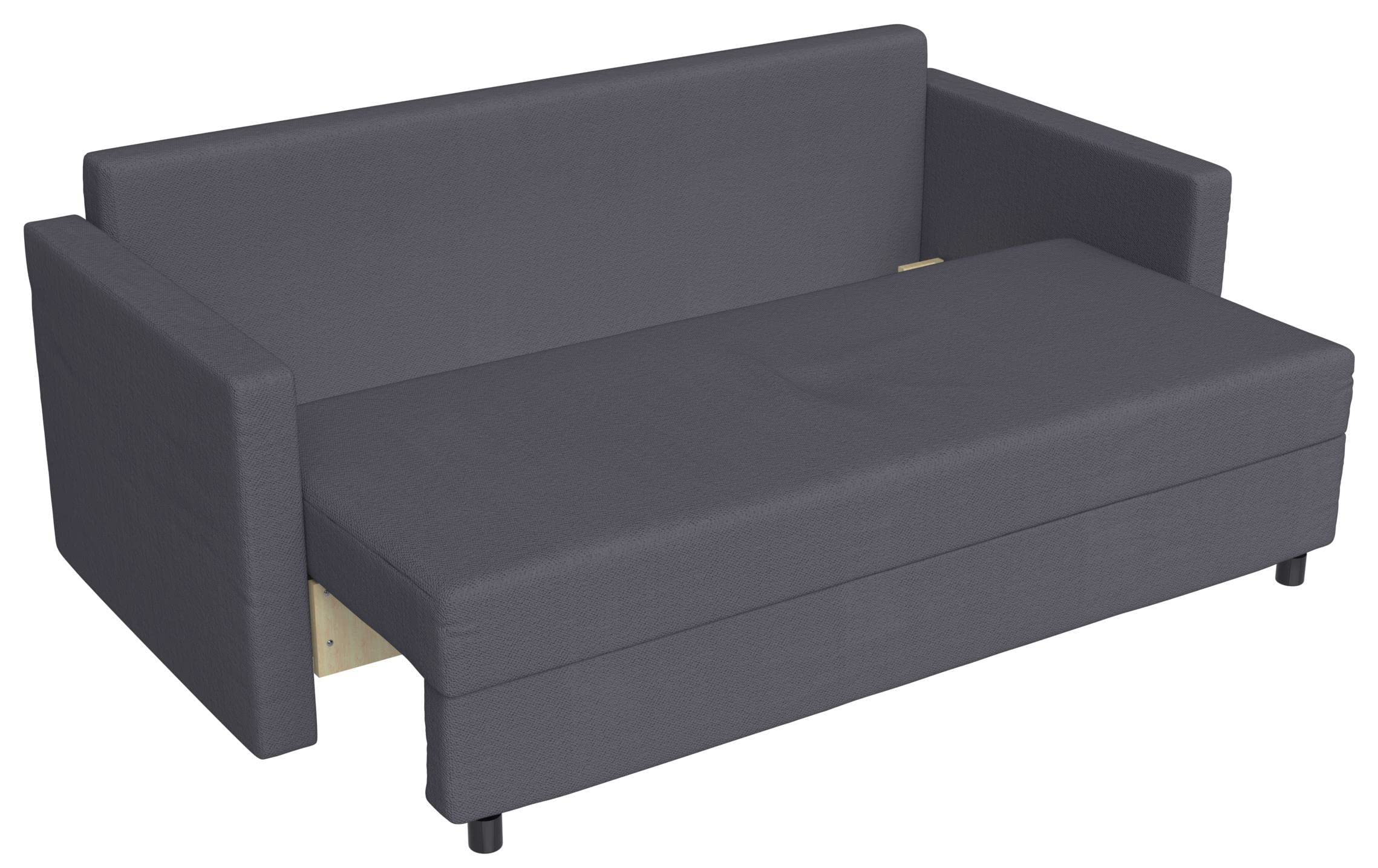 Custom Made Dark Gray Cotton Sofa Cover for IKEA Friheten 3-Seat Sleeper Sofa - Durable Replacement Slipcover for Living Room, Bedroom & Guest Room