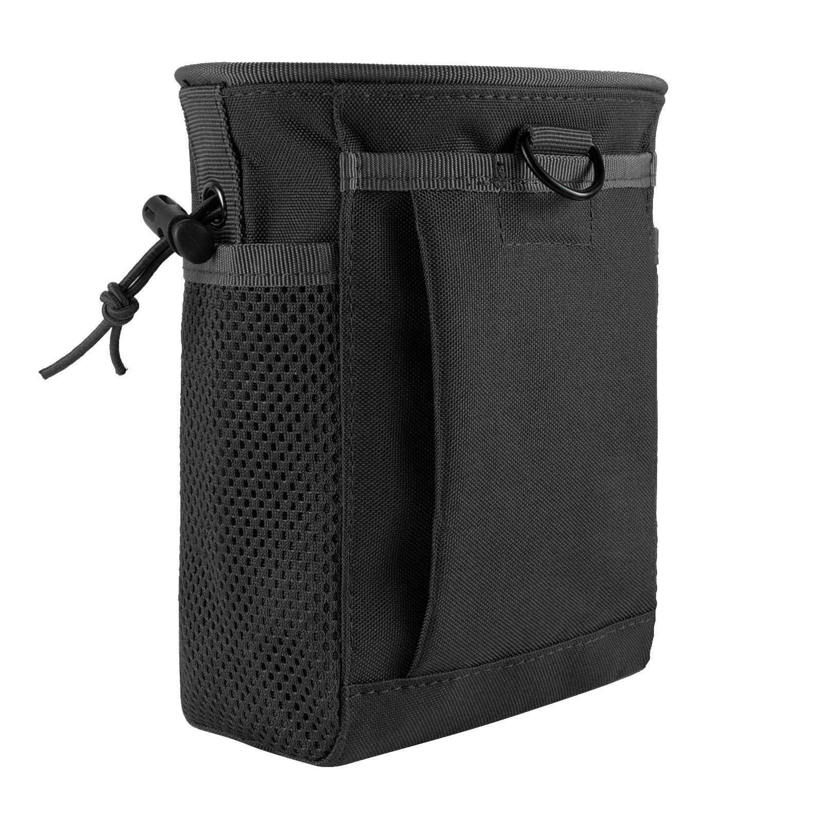 Tactical MOLLE Drawstring Magazine Dump Pouch - Adjustable Military Utility Belt Fanny Pack & Hip Holster Bag for Outdoor Shooting, Hunting, and Airsoft - Perfect for Range Days and Tactical Training