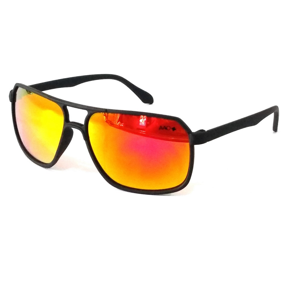 Stylish Orange Mirror Rectangle Sunglasses for Men & Women - UV400 Protection - Trendy Unisex Fashion Eyewear - Perfect for Beach, Driving, and Outdoor Activities