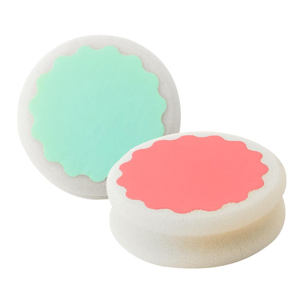 VMS INDIA 2-Pack Exfoliating Sponge for Legs, Arms & Bikini Area | Gentle Hair Removal & Skin Care | Perfect for Shaving Prep & Post-Wax Exfoliation