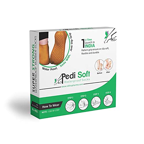 Sejvan Heel Crack Socks for Dry Cracked Feet - Moisturizing Foot Care Socks for Men & Women (Large 10-12) - Waterproof Rubber Socks for Overnight Healing - Perfect for Sleeping, Pedicures & Winter Foot Care