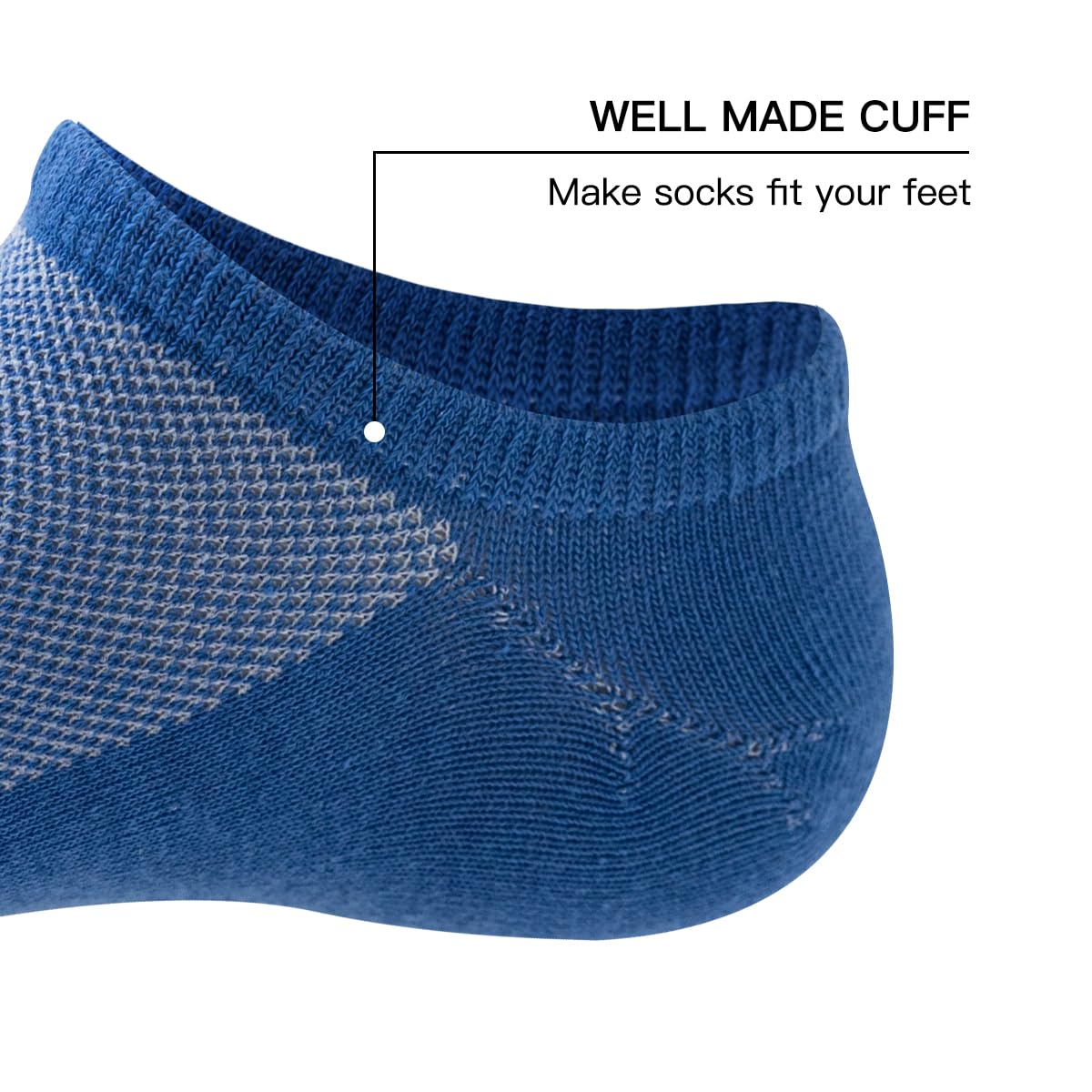 JOYNÉE 20 Pairs Men's No Show Socks - Low Cut Ankle Socks for Men, Breathable Short Casual Socks for Everyday Wear, Sports & Work - Perfect for Sneakers & Loafers