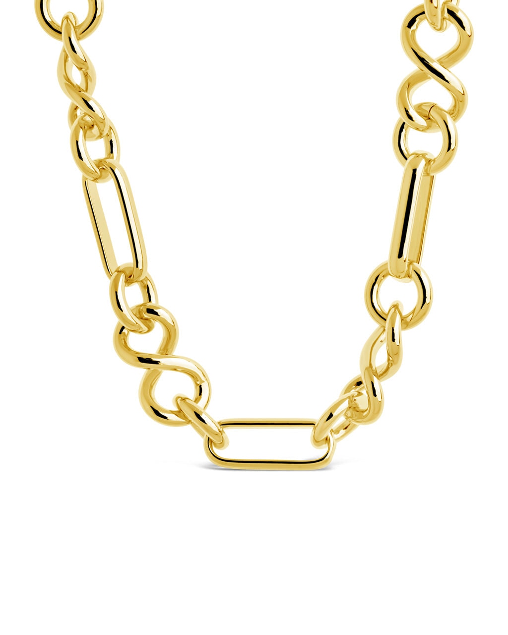 Infinity & Oval Link Chain Necklace for Women - Elegant Gold & Silver Layered Necklace Jewelry - Perfect for Everyday Wear, Date Night & Special Occasions