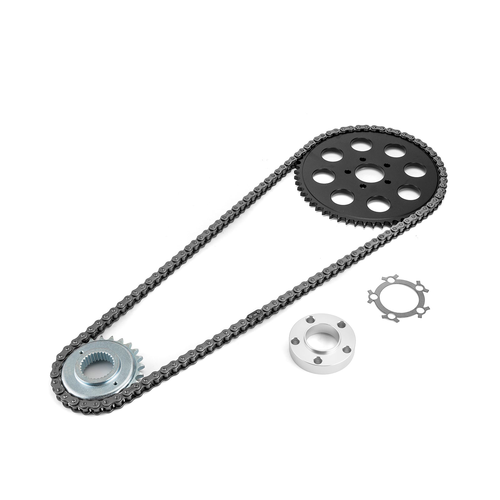 2006-2017 Harley Davidson Dyna Twin CAM Steel Chain Drive Conversion Kit - High Performance Motorcycle Upgrade for Enhanced Power Transfer - Perfect for Custom Bike Builds and Performance Modifications