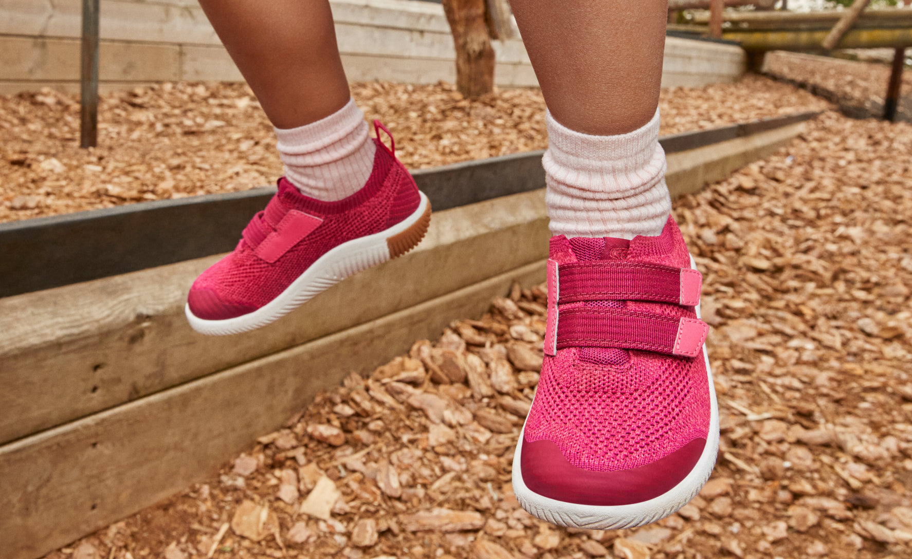 Little Kids' KNX Knit Double Strap Sandals - Beaujolais/Raspberry | Comfortable & Stylish Toddler Shoes for Playtime & Outdoor Adventures