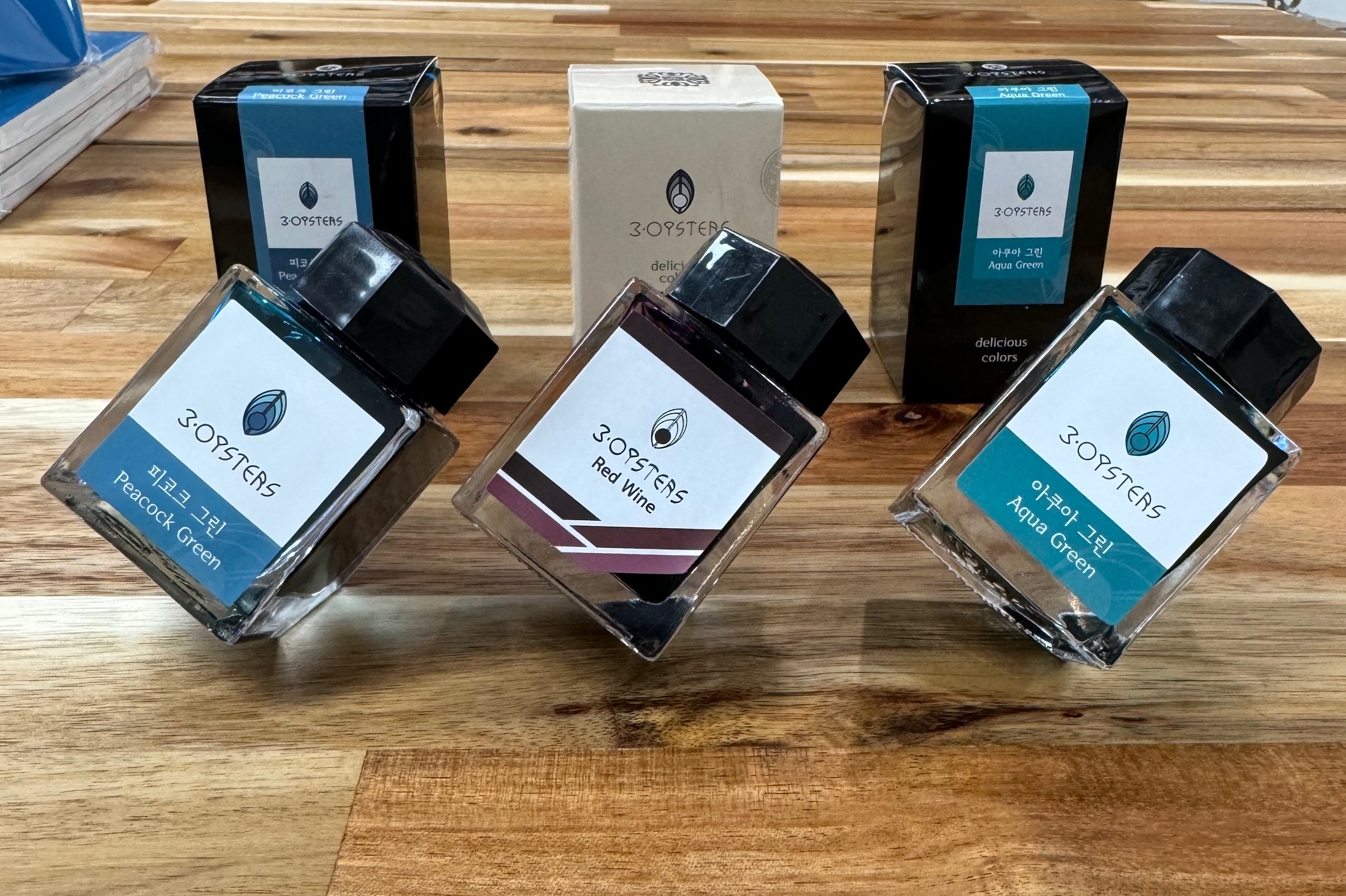Premium 3 Oysters Fountain Pen Ink Set - 38ml Bottle with Vibrant Colors for Calligraphy, Journaling & Artistic Writing | Smooth Flow Ink for Fountain Pens