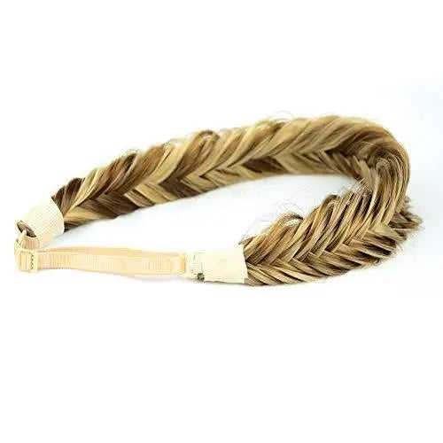 Elegant Fishtail Braided Headband - Stretchy Elastic Hair Accessory for Women & Girls - Perfect for Weddings, Parties, and Everyday Wear