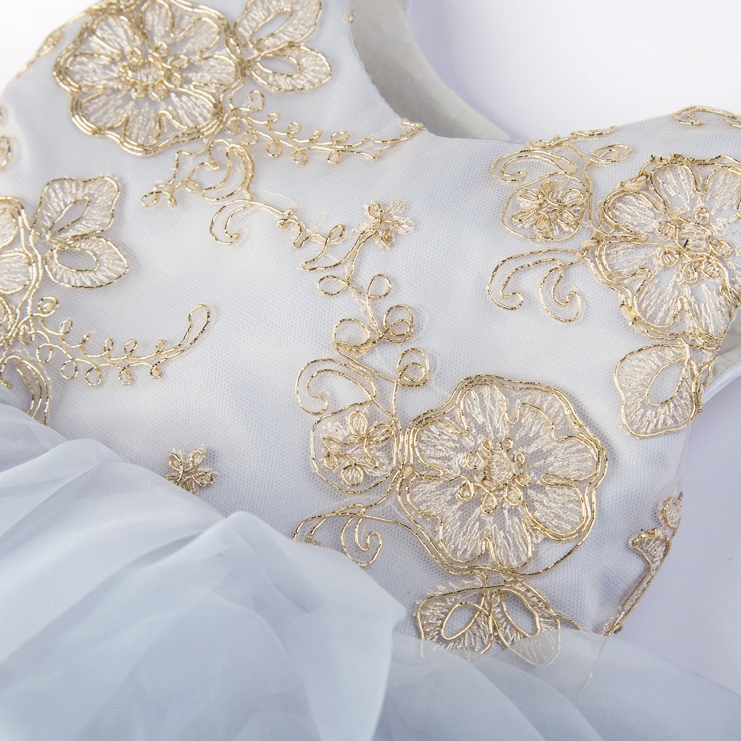Elegant Dusty Blue Satin Flower Girl Dress with Bow Detail - Perfect for Weddings, Pageants & Special Occasions
