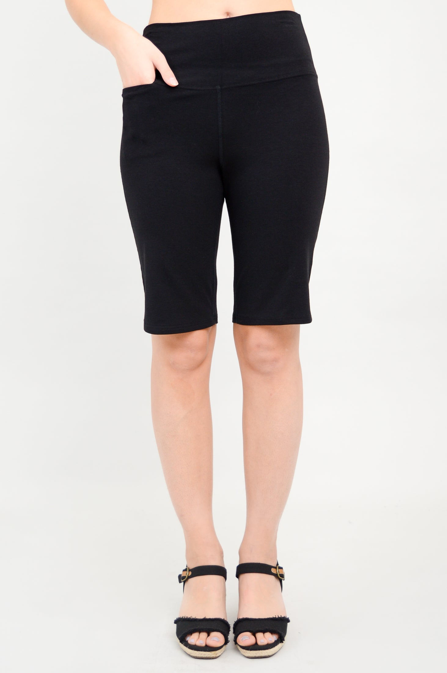 Leslie Bamboo Shorts for Women - Soft & Breathable Black Shorts - Perfect for Yoga, Running & Summer Outdoor Activities