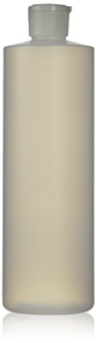 16oz Plastic Bottle with Flip Top Lid - Leak-Proof & Durable for Essential Oils, Shampoo, Conditioner - Perfect for Travel, Gym & Home Storage