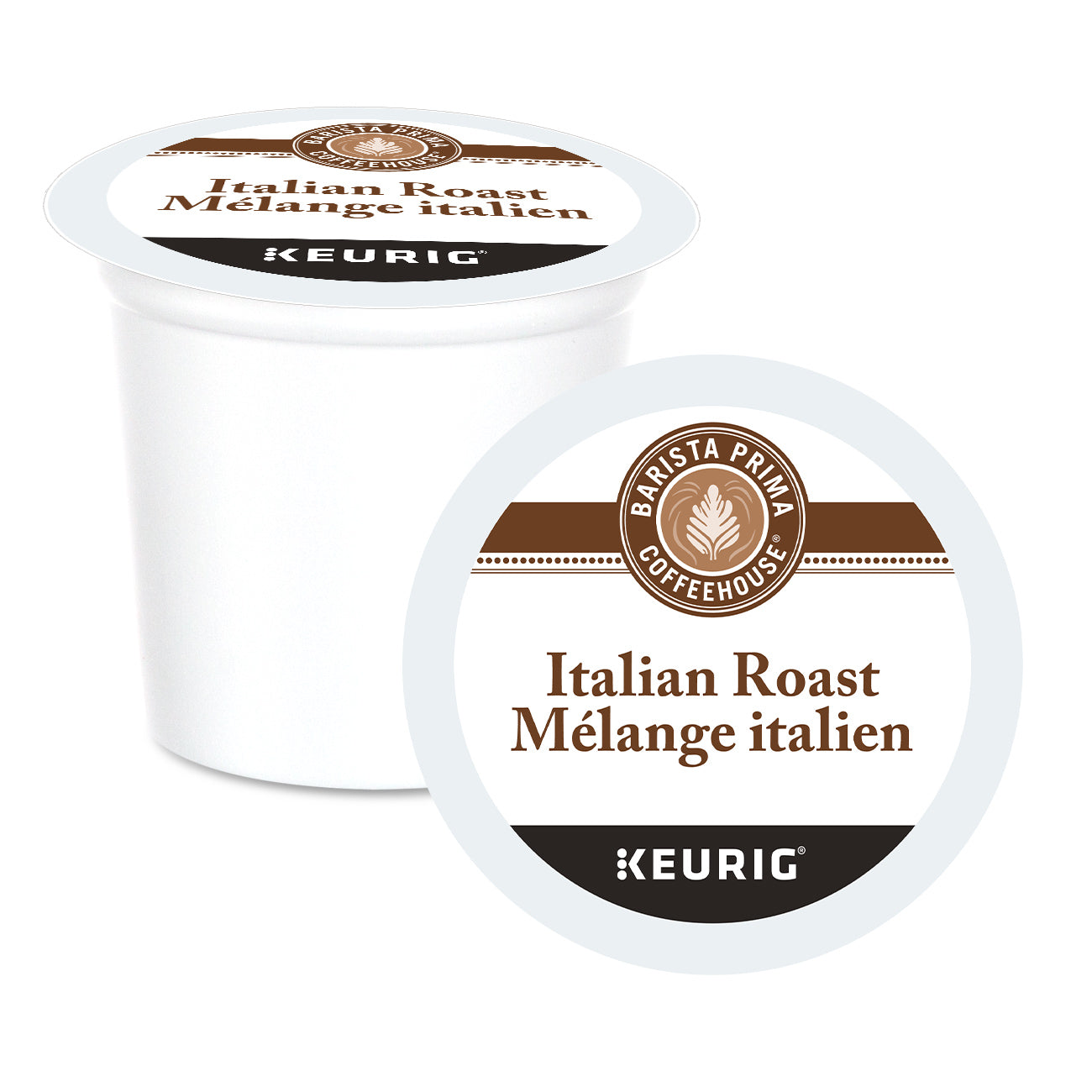 Barista Prima Coffeehouse Italian Roast K-Cup® Pods 24 Pack - Dark Roast Coffee Pods for Keurig Brewers | Perfect for Home & Office Coffee Break
