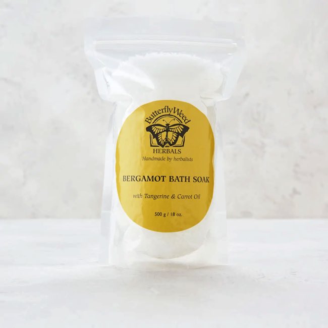 Organic Butterfly Weed Bergamot Bath Soak for Relaxation - Natural Herbal Soak for Stress Relief & Skin Care | Perfect for Spa Nights & Self-Care Rituals