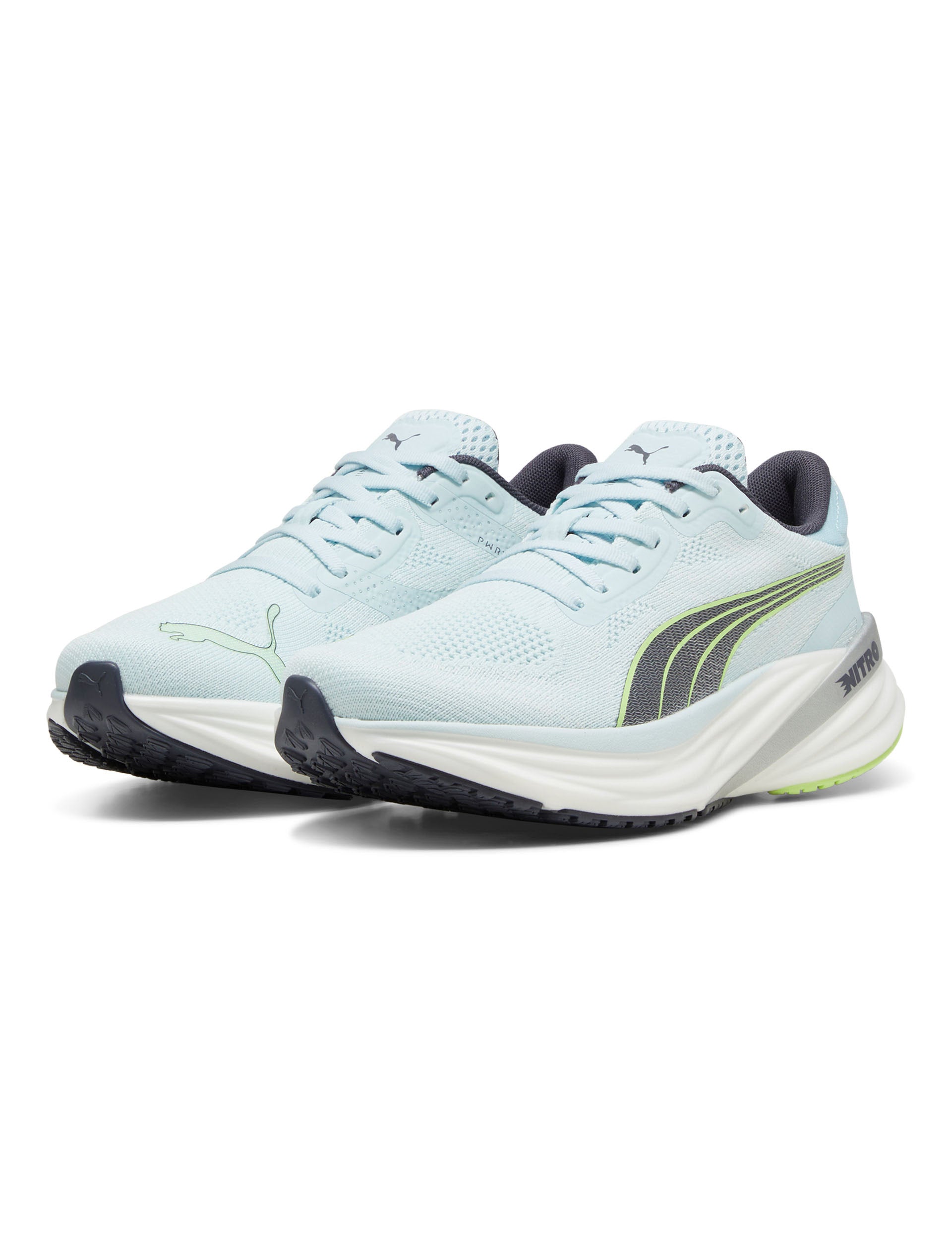 Magnify NITRO 2 Running Shoes - Lightweight & Breathable for Men & Women | Nitro Blue/Fizzy Apple Color | Perfect for Jogging, Gym Workouts & Daily Wear