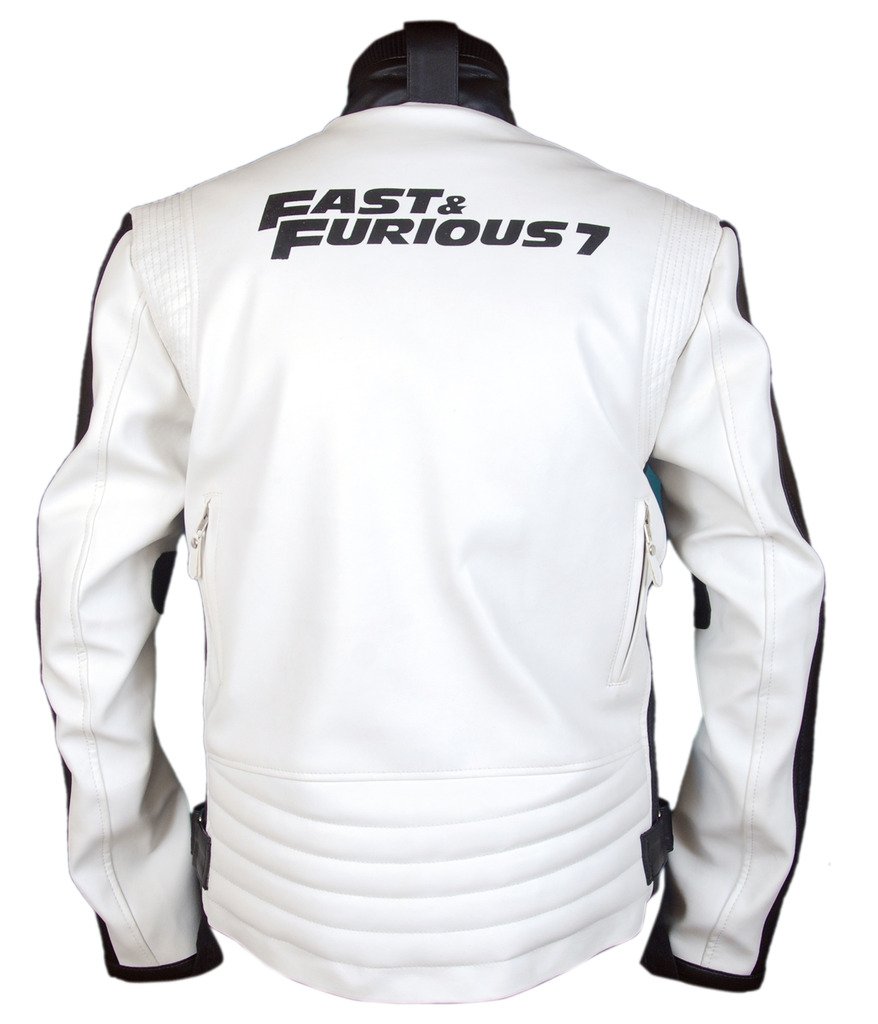 F&H Men's Fast And Furious 7 Vin Diesel Leather Jacket - Premium Biker Style for Movie Fans & Motorcycle Riders