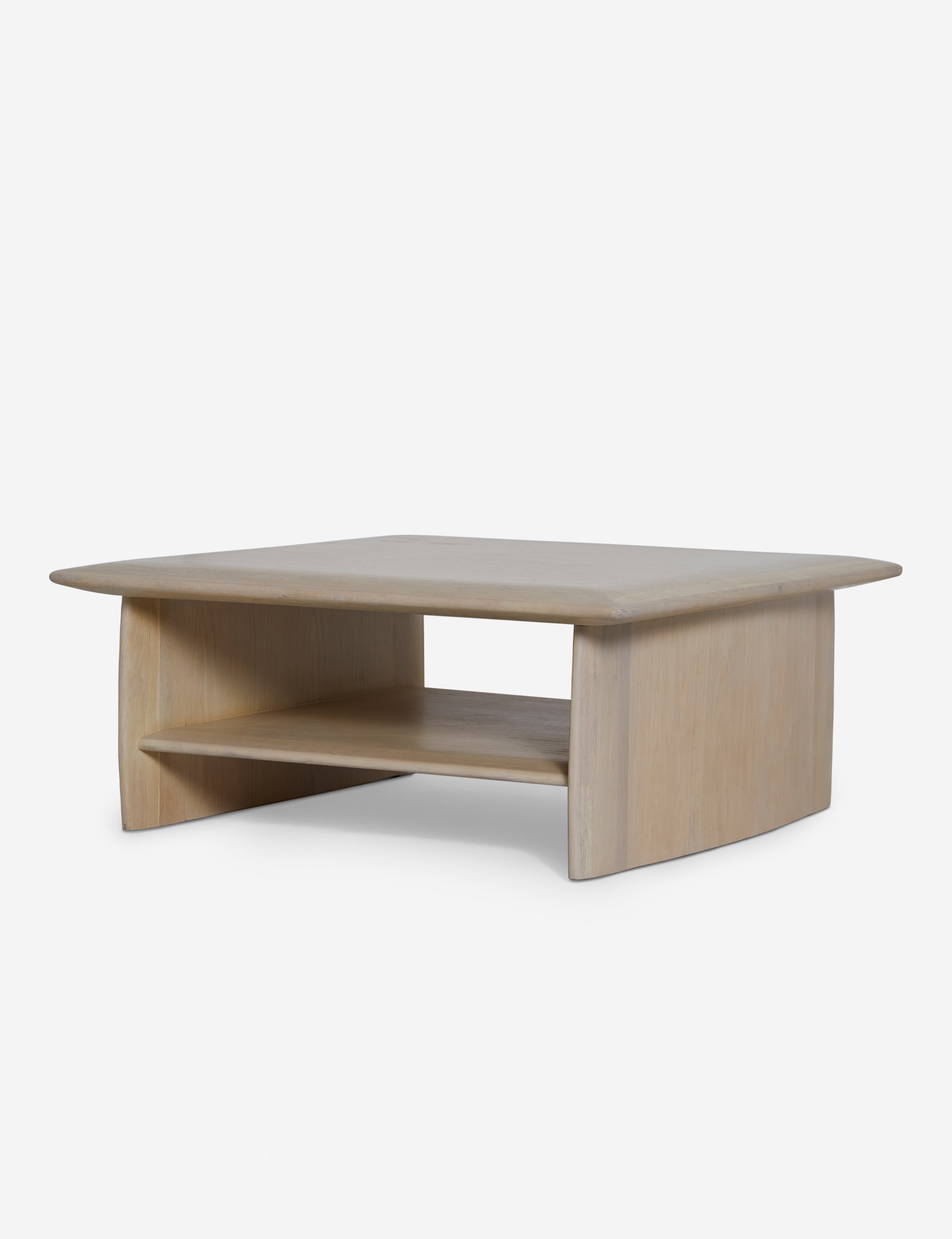 Modern Cedar Wood Coffee Table - Rustic Solid Wood Living Room Furniture for Home Decor | Perfect for Living Room, Lounge, and Office Spaces