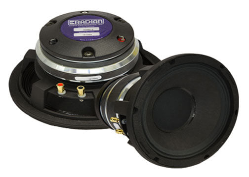 Radian 5208C 8 Ohm 250W Professional Audio Coaxial Speaker - High Power Studio & Live Sound System for Concerts, DJs, and Home Theaters