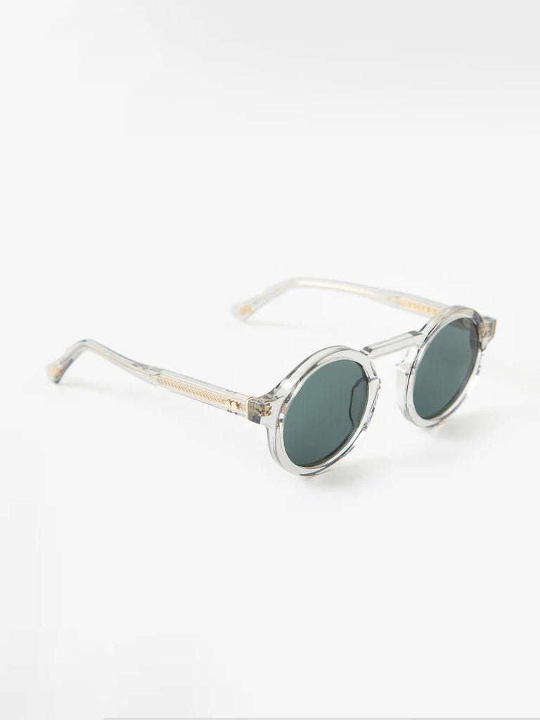 Oscar Deen Panda Sunglasses for Women & Men - Slate/Olive Polarized UV Protection - Trendy Retro Style for Outdoor Activities, Beach & Driving