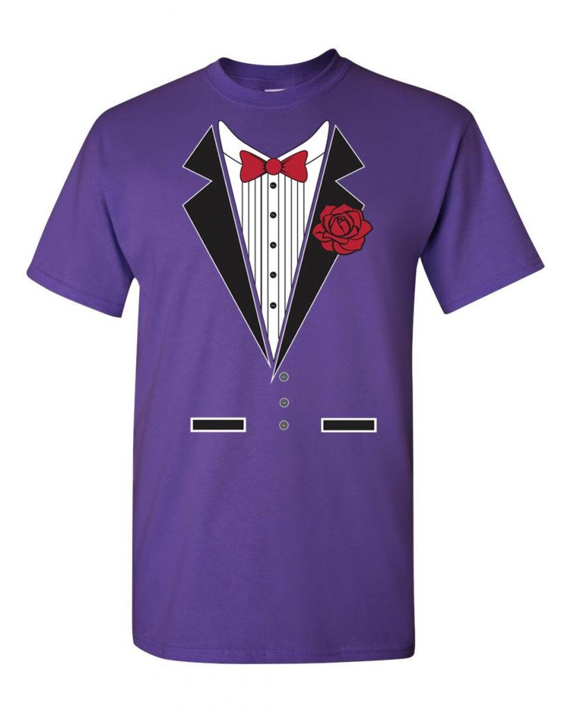 Stylish Tuxedo Rose Print Adult T-Shirt for Men & Women - Perfect for Casual Wear, Date Nights & Special Occasions