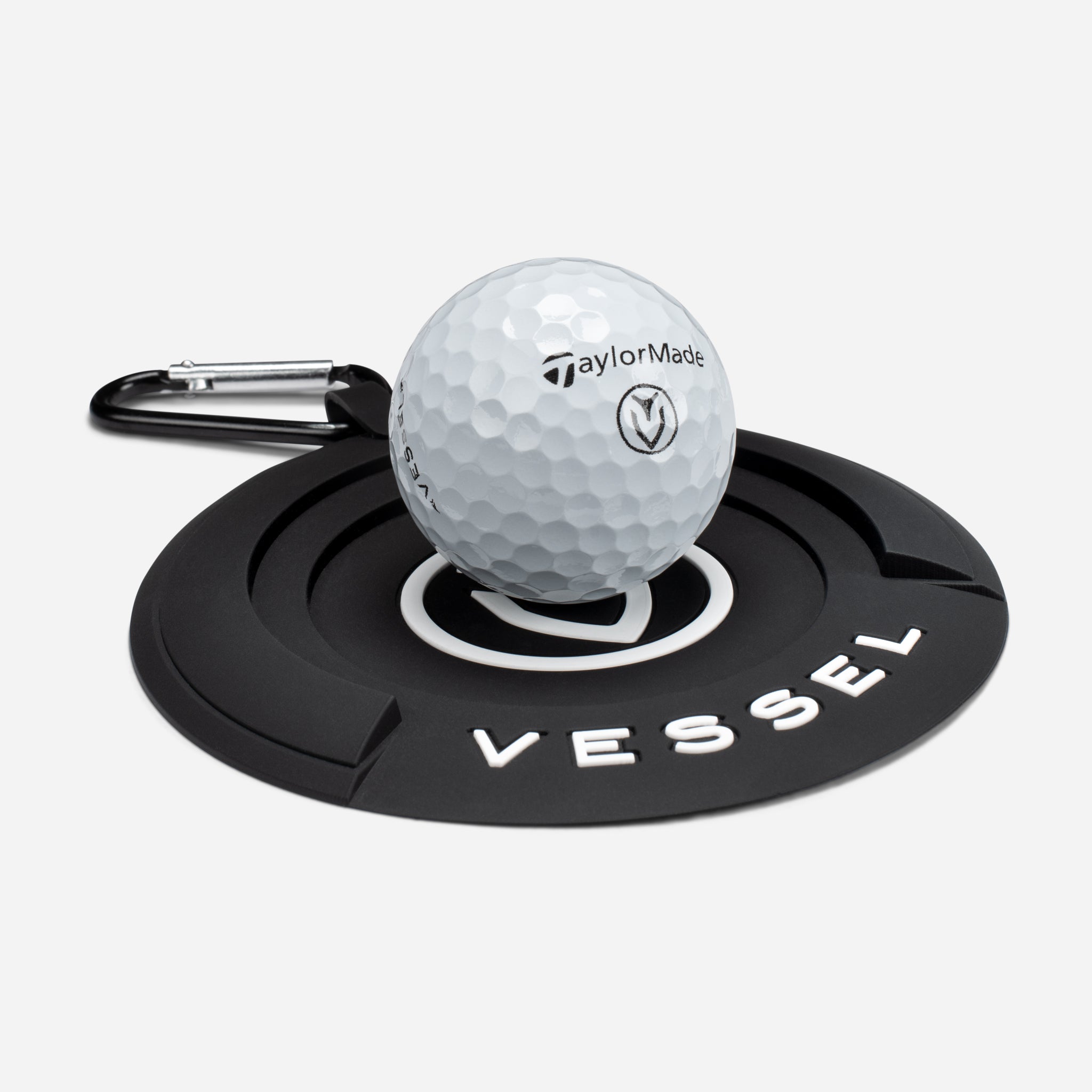 VESSEL Golf Putting Disc - Practice Putting Mat Training Aid for Indoor & Outdoor Use - Improve Short Game & Putting Accuracy for Home, Office, or Backyard Practice